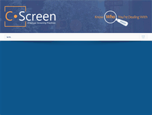 Tablet Screenshot of c-screen.org